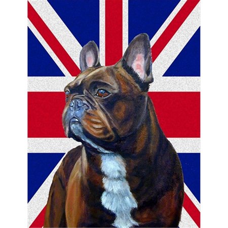 PATIOPLUS French Bulldog With English Union Jack British Flag Flag Garden Size PA253404